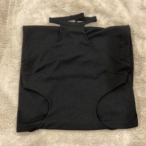 Meshki open back midi dress